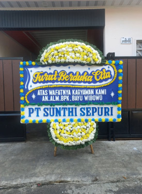 Papan Bunga Duka di Lima Puluh